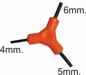 Imagen de Llave triangulo de 4/5/6 en blister