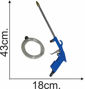 Imagen de Pistola metalica de limpieza neumatica en blister 43cm