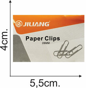 Imagen de Clips metalico 28mm x 100 piezas en caja