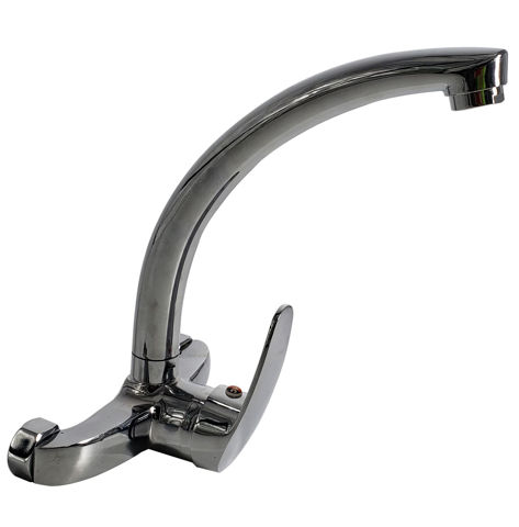 Imagen de Canilla monocomando cocina mesada para pared griferia