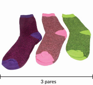 Imagen de Medias 3 pares unisex varios colores