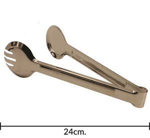 Imagen de Pinza para ensalada de metal redonda