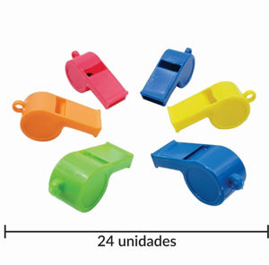 Imagen de Silbatos plásticos 24 piezas