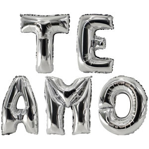 Imagen de Globos metalizados cartel te amo