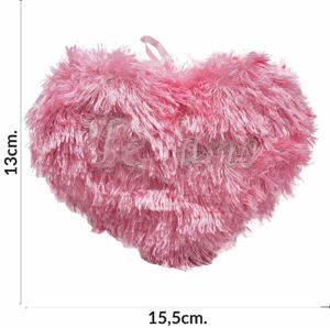 Imagen de Almohadon corazon te amo 15,5x13 cm rosado
