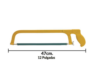 Imagen de Arco de sierra 12" metalico fijo color amarillo  mi casa