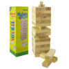 Imagen de Juego jenga en madera con números - juego de ingenio