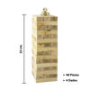 Imagen de Juego jenga en madera con números - juego de ingenio