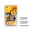 Imagen de Set lustra zapatos Pomada pasta negra 25 ml - pomada liquida neutral 30 ml - cepillo