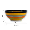 Imagen de Compotera Bowl de cerámica diseño a rayas 1 Litro