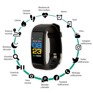 Imagen de Reloj Inteligente Smart Band Deporte Fitness Monitor Ritmo Cardiaco calorias