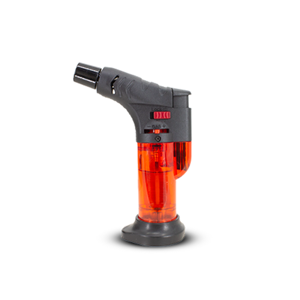 Imagen de Flameador soplete doble llama a gas transparente recargable