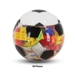 Imagen de Bloques en pelota de futbol juguete 90 piezas