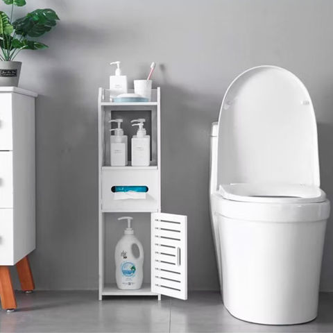 Imagen de Mueble organizador multiuso puerta y estantes ideal baño