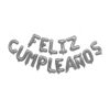 Imagen de Globos metalizados cartel feliz cumpleaños decoración fiestas
