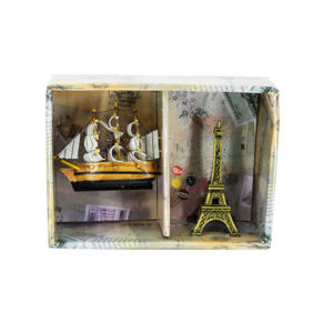Imagen de Adorno torre Eiffel  fragata caja mica