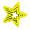 Imagen de Moldes cortadores para galletas estrellas 5 unidades