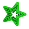 Imagen de Moldes cortadores para galletas estrellas 5 unidades