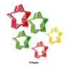 Imagen de Moldes cortadores para galletas estrellas 5 unidades