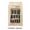 Imagen de Uñas postizas colores lisos 12 unidades Ushas