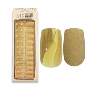 Imagen de Uñas postizas color tornasol y terciopelo 24 unidades Ushas