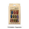 Imagen de Uñas postizas colores tornasol 12 unidades Ushas