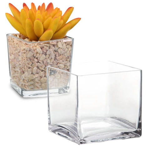 Imagen de Pecera vidrio cuadrada 12cmx12cm