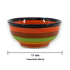 Imagen de Compotera de cerámica diseño a rayas colores