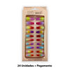 Imagen de Uñas postizas multicolor 24 unidades  Ushas