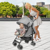 Imagen de Cochecito para bebé con capota, reclinable, plegable, freno