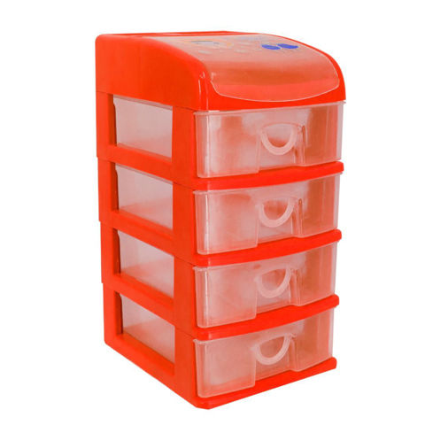 Imagen de Organizador plástico multiuso con 4 cajones