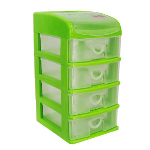 Imagen de Organizador plástico multiuso con 4 cajones