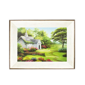 Imagen de Cuadro marco grueso bicolor madera 43cmx33cm