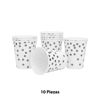 Imagen de Vasos desechables 10pc-lunares plateados-8,5X7,5cm