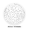Imagen de Platos desechables 10pc-lunares plateados-9"