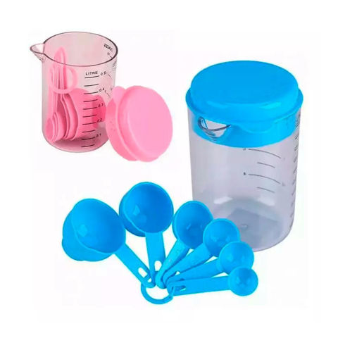 Imagen de Set  de jarra medidora con tapa  y cucharas medidoras