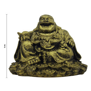 Imagen de Adorno Buda dorado Sonriente de la fortuna