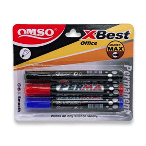 Imagen de Marcador permanente punta gruesa 3 unidades