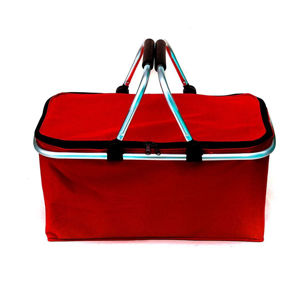 Imagen de Bolsa plegable conservadora picnic camping multiuso asas metálicas