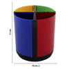 Imagen de Porta lapices giratorio 4 divisiones multicolor