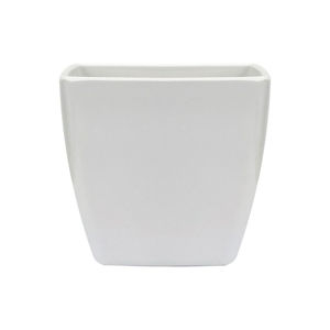 Imagen de Maceta plástica blanca cuadrada