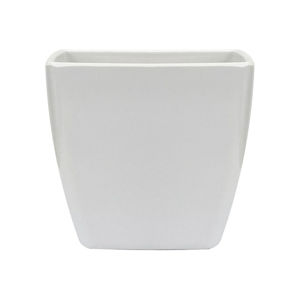 Imagen de Maceta  plástica blanca cuadrada