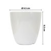 Imagen de Maceta plástica blanca cilíndrica