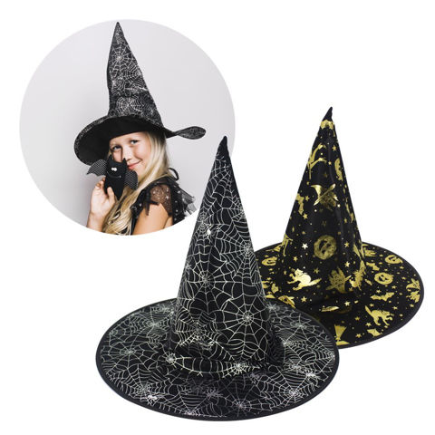 Imagen de Sombrero de bruja estampado - Accesorio para Disfraz