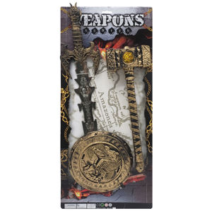 Imagen de Espada con escudo y martillo- Juego Combate - Accesorio Disfraz