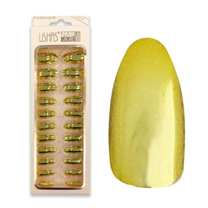 Imagen de Uñas postizas metalizadas 24 unidades Ushas