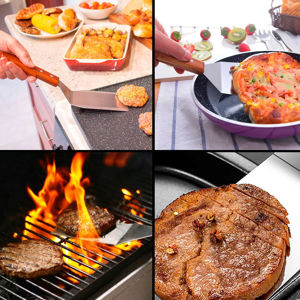 Imagen de Espátula para cocina con mango de  madera