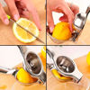 Imagen de Exprimidor de limón metálico manual tipo pinza