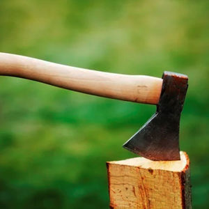 Imagen de Hacha con mango de madera -mi casa