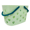 Imagen de Canasta plástica con 2 asas diseño corazones